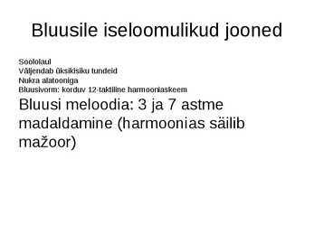 Bluus #6