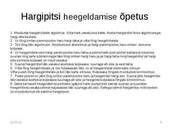 Heegeltehnikad #4