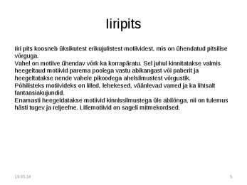 Heegeltehnikad #5