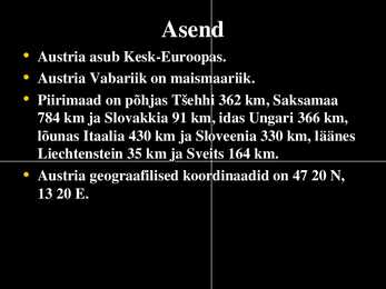 Austriast - Powerpointi esitlus #3