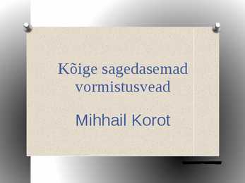 Kõige sagedasemad vormistusvead