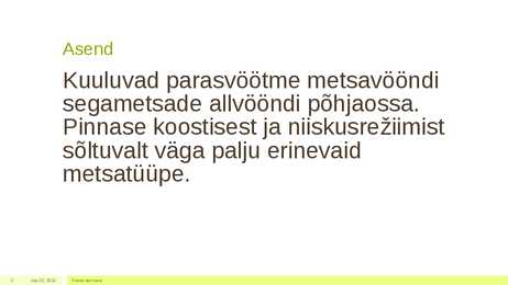 Metsakooslus #2