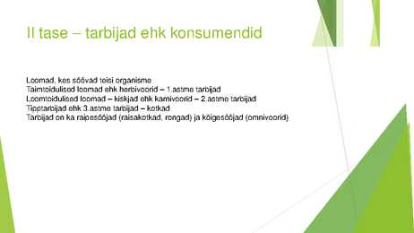 Troofilised tasemed bioloogilises aineringluses #4