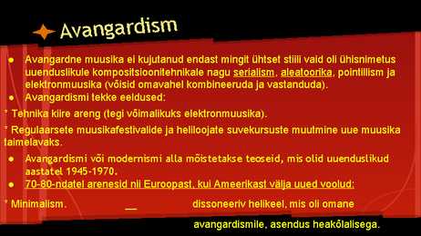 Avangardism-John Cage-Karlheinz Stockhausen-Minimalism-Postmodernism #3