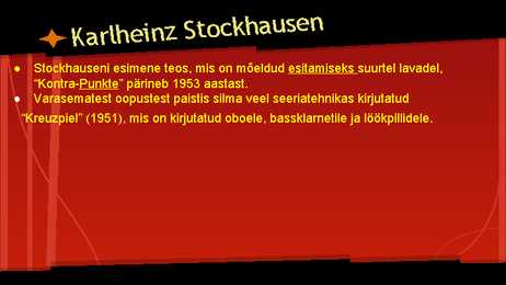Avangardism-John Cage-Karlheinz Stockhausen-Minimalism-Postmodernism #8