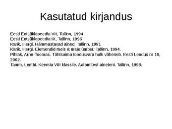 Hapnik ja selle avastamine #10