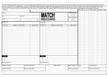 Match Record - FLOORBALL