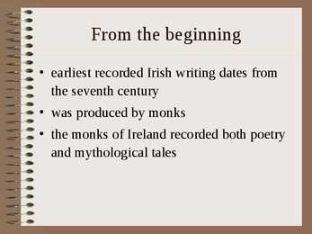 Irish literature #2