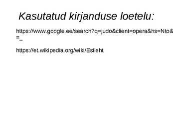 Eesti kõige aegade paremad judo maadlejad #7