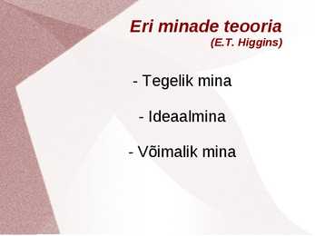 Psühholoogia - minakontseptsioon-enesehinnang-hoiakud #13