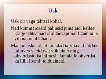 Kunsti ajalugu - Maajade kultuur #5