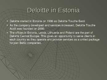 Company presentation-Deloitte #7
