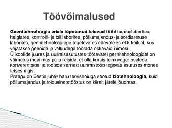 Geenitehnoloog #10