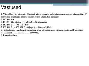 DHCP protokoll vastused #3
