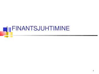 Finantsjuhtimine