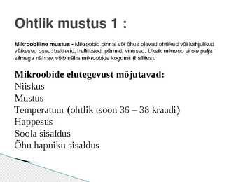 Mustus ja selle liigid #5