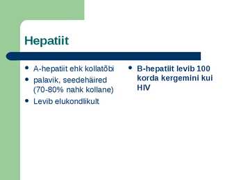 SUGULISEL TEEL LEVIVAD HAIGUSED #7