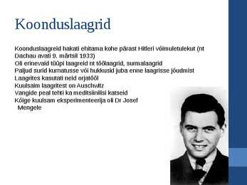 Powerpoint esitlus HOLOKAUST #4