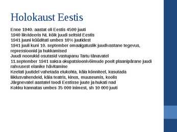 Powerpoint esitlus HOLOKAUST #8