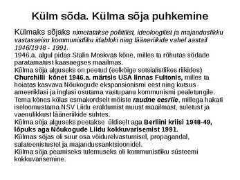 Rahvusvahelised suhted pärast Teist maailmasõda #5