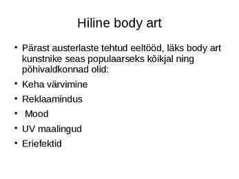 Body art #5