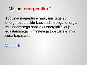 Energeetika #2
