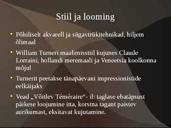 William Turner elulugu #4
