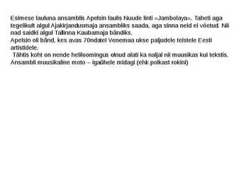 Ansambel Apelsin #5