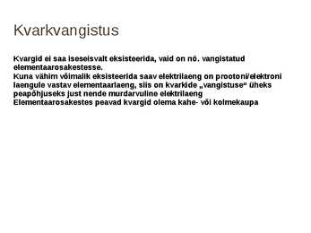 Elementaarosakeste füüsika #9