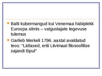 Esitlus-Pärisorjuse kaotamine #3
