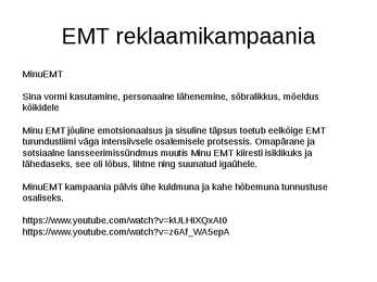 Tarbijakäitumine #11
