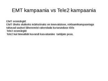 Tarbijakäitumine #13