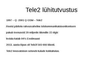 Tarbijakäitumine #4