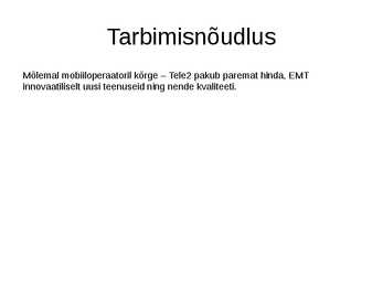 Tarbijakäitumine #5