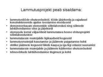 Hoonete lammutamine #5