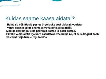 VESI JA VEE PROBLEEMID MAAIlMAS #5