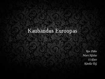 Euroopa Kaubanduspoliitika