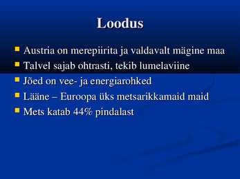 Austria kokkuvõte #11