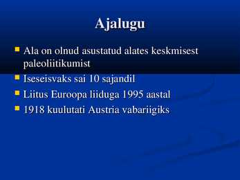 Austria kokkuvõte #5