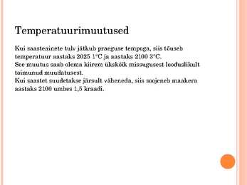 Kasvuhooneefekt ja kliimamuutused #7