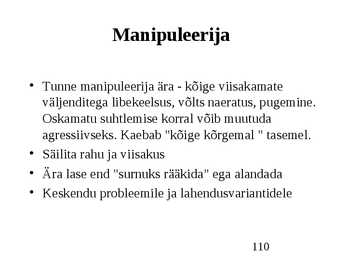 Klienditeenindus ja teeninduskultuur #110