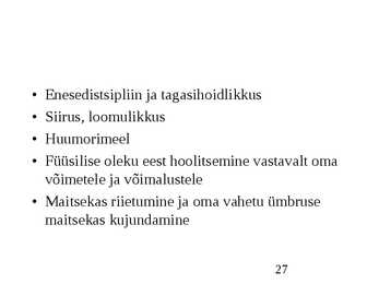 Klienditeenindus ja teeninduskultuur #27