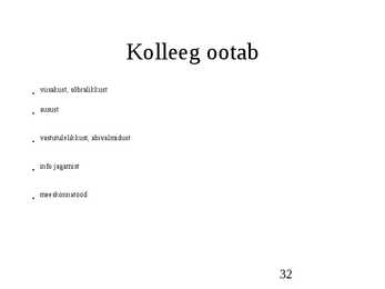 Klienditeenindus ja teeninduskultuur #32
