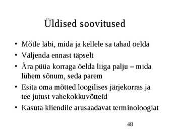 Klienditeenindus ja teeninduskultuur #48