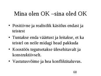 Klienditeenindus ja teeninduskultuur #68