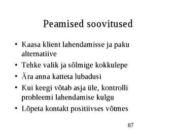Klienditeenindus ja teeninduskultuur #87