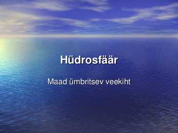 Hüdrosfäär