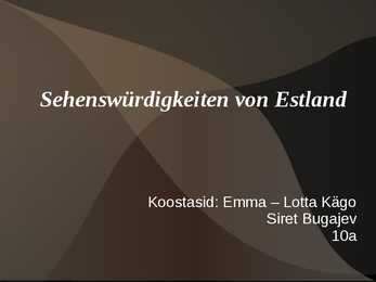 Sehenswürdigkeiten in Estland