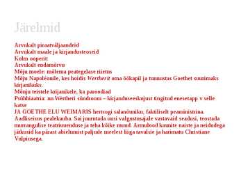 Noore Wertheri kannatused- taustad #26