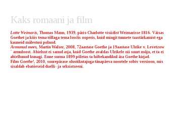 Noore Wertheri kannatused- taustad #32